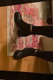 These shoes are awesome!! Omg they fit like a glove. I'm normally a size 8 or 8 1/2. Sometimes even 9 if shoes run small but based on other reviews saying these don't run big I went with the 8 and they fit like a dream. I can just step right into them too. I don't even have to pull them on. But they're not loose! Once they're on they're perfectly secure to my feet. They're incredibly comfortable. I buy from Lulus frequently and these shoes are probably my favorite purchase so far. The heel is perfect. You can wear these absolutely anywhere. - Shanna H.