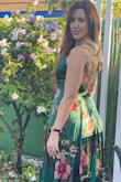 Wore it to a backyard wedding. Yes, it's long like other reviews said, but anytime I wear a long dress I walk around a victorian lady. You can adjust the straps depending on the amount of cleavage you want to show. Perfect to hide my bloated belly. And got a lot of compliments. It's a lot of beautiful material for an excellent price, get it. - Odette A.