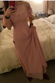 I'm the MOH in my friend's wedding and I fell in love with this dress, the bride-to-be also loves it! The only thing is I have to get the skirt shortened, but that's to be expected especially because I'm wearing cowboy boots for the country formal theme. I ordered this dress in an XS and S, but the XS fit perfectly so I didn't even try the small. I am obsessed with this dress, it makes me feel like a princess! - Grace L.