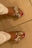 Love my new party shoes! Very comfy and fit true to size. The only issue is that they make a crinkling sound when you walk, but it's not that noticeable. Love! - Jane W.