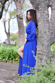 I'm Asian and usually wear size small, after reading other reviews and decide to purchase xs. It fit perfectly! Love the fabric very soft, feminine look, and comfortable. Sooooo happy to wear it. (It is depending on your height,  I'm 5'2. I shortened a couple of inches of the length. Of course the dress design for different people). RECOMMEND IT! - Thuy T.