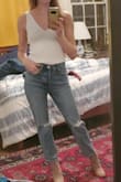 These are pretty cute! I am always a 26 in jeans and these are a bit big in the waist, however, because there are zero stretches, a 25 would probably be uncomfortable. - Meg T.