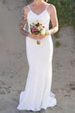This dress was perfect for my big day. I am teeny tiny, barely almost 4'11. I didn't need to alter anything on this dress except the length and that's because I was barefoot on my wedding day - had I worn heels it would've been perfect. Never thought I'd find the perfect dress for me! 10/10! - Francesca D.