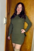 I love how this dress fits!! It is short so if you're not into it then maybe go a size up. Love how comfortable it is too! - Joanna S.