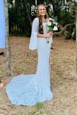 This dress was a perfect fit. I ordered both a small and medium because I was between sizes they both fit well but I was more comfortable in the medium it was a looser fit instead of being tight fitting. All around the dress was perfect, very well made and Exactly what I expected! - Amanda W.