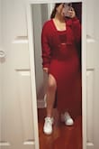 Without a doubt the most comfortable and sexy outfit! I wore it for first time on thanksgiving with white tennis shoes. Definitely can go with nice nude heels as well which I will wear with next! - Karina J.