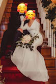I ordered a couple dresses from Lulus after I got wedding dress fatigue at salons (where attendants are expecting you to have that "say yes to the dress" moment after trying it on for 10 seconds). I loved the experience of being able to try on dresses in the comfort of my own home and think about it for a few days. This dress ended up being The One. I had it altered to fit me perfectly and to add some detail to the sleeves. I've gotten sooo many compliments on it, and people can't believe it was under $100. The quality obviously isn't the same as a $1000 dress, but for an outfit you wear for a couple hours, you couldn't ask for a better deal. I felt and looked beautiful for my special day! - Kirsten C.