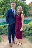 I loved wearing this dress to my friend's wedding! It fit me perfectly and looked really flattering. The cut out in the front came down a little low and some of the stitches were pulling apart by the end of the night but still a fantastic piece. - Taylor H.