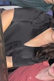 A great going out top! Love the fabric and was very comfortable to wear all night. I did have to pin the front because the neckline goes all the way to the bottom of the bodysuit. - Catherine R.
