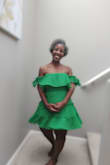 So much fun to wear! I'm wearing a medium - it was perfect in Arizona spring and summer weather. - Mia J.