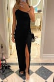 This is my favorite dress of all time. I don't even leave reviews but leaving this to ask lulus to make this in more colors!! Like a royal blue maybe?? It fits great, was so comfortable, and wore it to a really nice wedding in Vegas. Lulus dresses are always great but tend to have thicker material- this one was slightly thinner (but not too thin in any way) which is great for showing shape. Want it in different colors for different weddings and nice events. The only thing is it was long and had to get it altered but I always do for maxis at lulus. - Yura C.