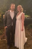 I wore this dress for my rehearsal dinner and it was gorgeous. It does run a bit long so expect to get it hemmed! - Kendall H.