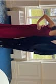 Super stretchy and comfy, a little long but I wore heels so it was fine, it was also heavy but I wore it to a Michigan winter wedding so it was perfect! - Alexa M.