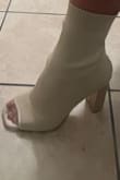 I love this! I got a half size smaller than my normal size because I wanted to be sure that the ankle area wouldn't be too large. I can't wait to wear them out! - Makamae A.