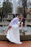 This dress was perfect for our courthouse marriage! The top fit perfectly and all I had to do was hem the skirt a little since it was on the longer side, but I loved that it was too long and fixable rather than too short!
The material was better than I expected! - Danielle U.
