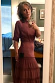 I am wearing this to my son's courthouse wedding.  I was not at all sure I was going to like the dress on me.  I wasn't sure what size I should order but I trusted Lulus size guide.  It was right on.  The photo is of me just trying it on right after it arrived.  I love it.  It's super flattering.  It has a vintage feel.  It's delicate.  I couldn't be happier! - Stephanie O.