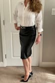 I usually wear small in Lulus dresses but small bunched at my hips and was a bit unflattering. The medium was better for my curves. - Marta B.