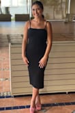 This dress was exactly what I was looking for! I am short so it was a little longer than the model, but I was expecting that! Fit perfectly and was easy to move/dance in! - Claire W.