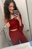 It's always hard for me to find overalls that are long enough and still look good and not baggy!! This was perfect it's super comfortable and doesn't slide on the shoulder less side, matched it a Maroon to avoid wearing a strapless one! - Nour S.