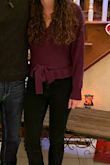 Cute and warm sweater, and was great for the holidays. Color is as pictured, and material is very thick. It is a bit short/cropped as shown but looks great with higher waisted jeans. - Meghan L.