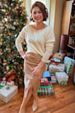I LOVE this skirt! I got so many compliments with it on. Its really sexy, yet classy enough that I wore it to Christmas at my in-laws and felt great. 
The skirt is super comfortable and really soft. - Simona N.