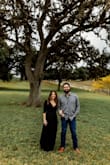 My fiancé and I had engagement pictures out at a beautiful ranch and I wanted an outfit that didn't compete too much with the beautiful nature. I have also gained some weight and felt like this dress covered all the right spots so I still felt confident. I did have to pull up my top a bit so I might have done some breast tape next time and the wind caught the slit a few times but it turned out pretty. It's comfy and elegant. I can rewear this in the future for sure! I love a wrap dress and especially a classic black piece! - Julie W.