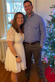 Wore this dress for our engagement party and it was super cute! It does show a little cleavage but it still felt classy enough to wear in front of my grandma. Was comfortable in it all day! - Maura H.