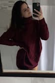 The dress was pretty and fairly comfortable, however the neck was a bit tight and I was very upset to find out the color was more maroon/dark purple than red. I bought the dress to wear on Christmas as I was expecting it to be just as red as in the pictures, however it was not. - Danika M.