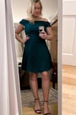 Perfect! So cute, great length. Good quality fabric, nice and thick, not see-through. A bit jersey-like but really great. - Kathleen O.