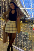I usually wear on winter with pantyhose and boots. Good quality fabric. Matches a lot of different styles and it's classic as well. - Patricia P.