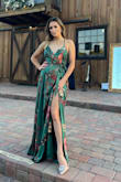 This is such a great dress. I looked at it for so long and read all the reviews and pictures and I'm SO glad I went with this one [and the color]. The material is so silky and has the right amount of weight to make it feel expensive. Everyone at the wedding complemented on how gorgeous the color and print was. I had to tighten the straps a bit because of my tiny bust. I truly felt so elegant and sexy in it. Makes me want another color for spring! - Celina B.