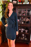 I got this dress for my friend's Christmas party! I got so many compliments and loved the way it looked. The sizing was a smidge big, I used a pin to secure the dress. - Emma B.