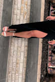 These heels are beautiful.  The heel is perfect and overall I would recommend these for a night out on the town. - Lynn W.