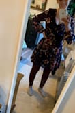 I bought this to wear to my son's christening but went with something more formal instead. I did use it around the holidays for meeting up with friends! I love that it's perfect with tights and boots in cooler weather! It's not as slimming as I had hoped because there is a thin elastic band at the waist, the top part is on the looser side. - Rebecca P.
