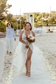 Loved this casual but elegant dress for my vow renewal ceremony in Riviera Maya, Mexico. Of course, it was too long for me so we had to fix the length. - Ingrid R.