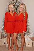 Fit is true to size! I ordered the red and I loved it, but the red in person is more on the burgundy side- it photographs a true red but it's not a true red in person like it is in the picture. Still loved it! - Tracy S.