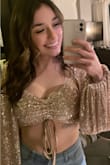 I wore this the night we celebrated my boyfriend's golden birthday & it was perfect! It's so flattering, you can pull the strings to adjust the middle, and it has great coverage with no need for a bra. I got tons of compliments! Great for New Years, birthdays, etc. - Gabby D.