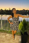 Love this floral dress! Wish it came in different colors. Fits true to size. I purchased a size small and the length was perfect for this petite girl. I would suggest getting this dry cleaned as it would most likely shrink in the wash. - Vernessa C.