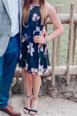 Really liked this dress! I wore it as a wedding guest dress in October and it was great. The back is SO CUTE. It was a
challenge to get all the cross crossy straps in the back correct the first time, but I eventually got it and loved it. - Brya D.