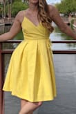This dress is so summery and fun. I received a lot of compliments. The biggest issue with it is that it wrinkles very easily, so plan to iron it or steam it before wear. - Alice N.