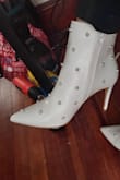 These are so chic. You can wear them with a dress, skinny jeans, anything. I love them in white with the pearls but I would get these in any color! A perfect height too, not too high or skinny heel, I don't get walk like a baby deer in them! - Andrea P.