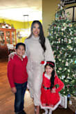 Love this! Paired it with sequin joggers for our Christmas Eve gathering and I loved it! Super comfy. It is more of a cropped sweater so keep that in mind. Perfect to dress up or down! True to size. I ordered a Small. - Tiara K.