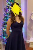 I got this for my winter formal and I loved it. I think if you have a little bit more in the bust area it will fit better but I still liked it a lot. It looked the same as on the model, which was amazing! - Jill K.