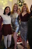 Such a fun dress! It was a little loose in places but I was able to tighten the straps and make it work. The sequins were a little itchy but that happens with every dress with sequins on the chest. Super comfy other than that! - Michaela A.