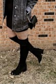 These boots were amazing for my birthday. I'm fairly tall and these boots still came over my knee. They were extremely comfy and didn't give me any issues all night! - Charity H.