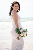 This dress was absolutely perfect for my destination wedding. It's a little stretchy which makes it suuuuper comfortable plus I was 18 weeks pregnant at our wedding so it was perfect for my growing little bump! I'd give 10 stars if I could!!! - Molly B.