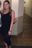 Ordered an XL due to bust size but probably could have sized down. Was so comfortable and flattering, a great simple black dress! - Skylar R.