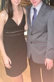 I got this dress for a cocktail wedding and I was so excited to wear it. It was comfortable, fit well, and was flattering, and the fabric was thick so I didn't have to worry about a strapless bra or bra straps showing. The only thing was the hanger ribbons inside the dress, you have to tuck them behind you so they don't show through the weave around the bust as mine did - Sarah S.