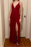 My daughter and I started looking for prom dresses early. She wanted red and this is a dark red. This dress is perfect.  It looks very romantic. - Catherine B.