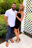 It rides up a little bit from the split but it was a beautiful dress and very flattering. - Ashley